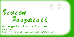 vivien poszpisil business card